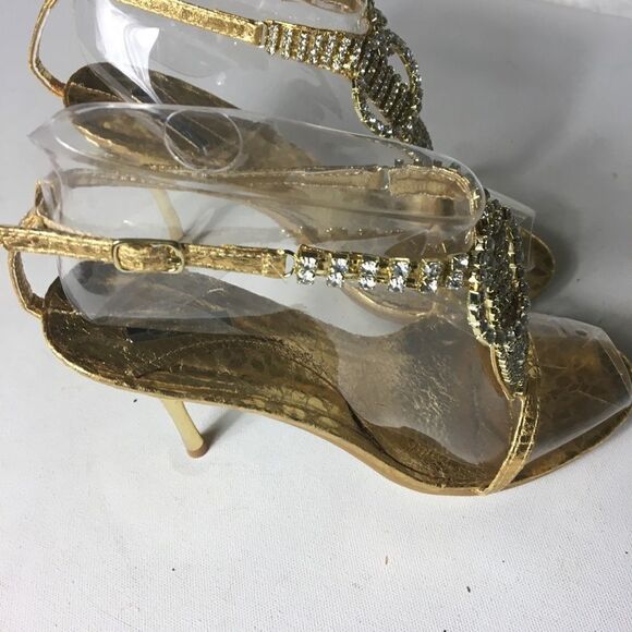 Celesta women’s gold straps sandals size 7.5 - Picture 5 of 11